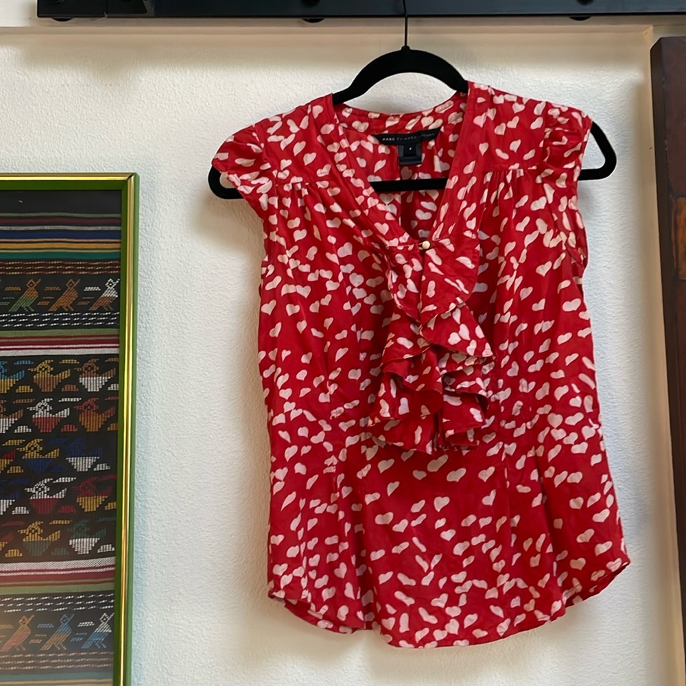 Red Marc by Marc Jacobs blouse